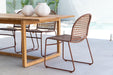 Archer Outdoor Side Chair - Brique - Natural Linen