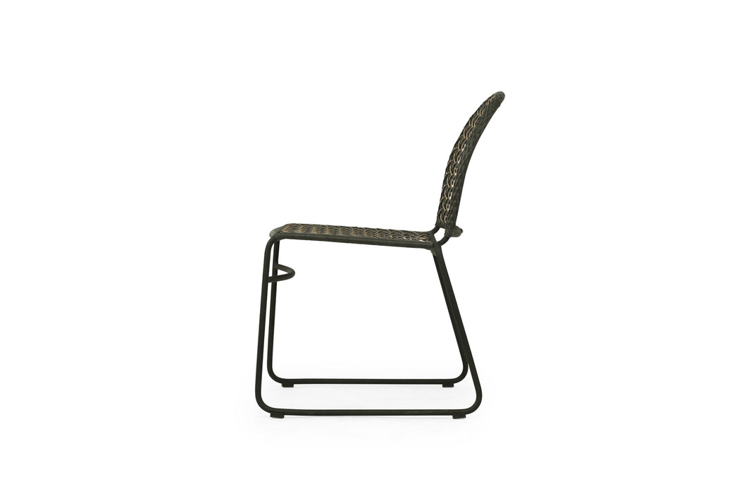 Archer Outdoor Side Chair - Moss - Forest Grey