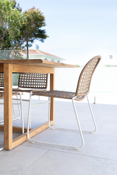 Archer Outdoor Side Chair - Natural - Charcoal Natural