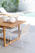 Archer Outdoor Side Chair - Chalk - Charcoal Linen
