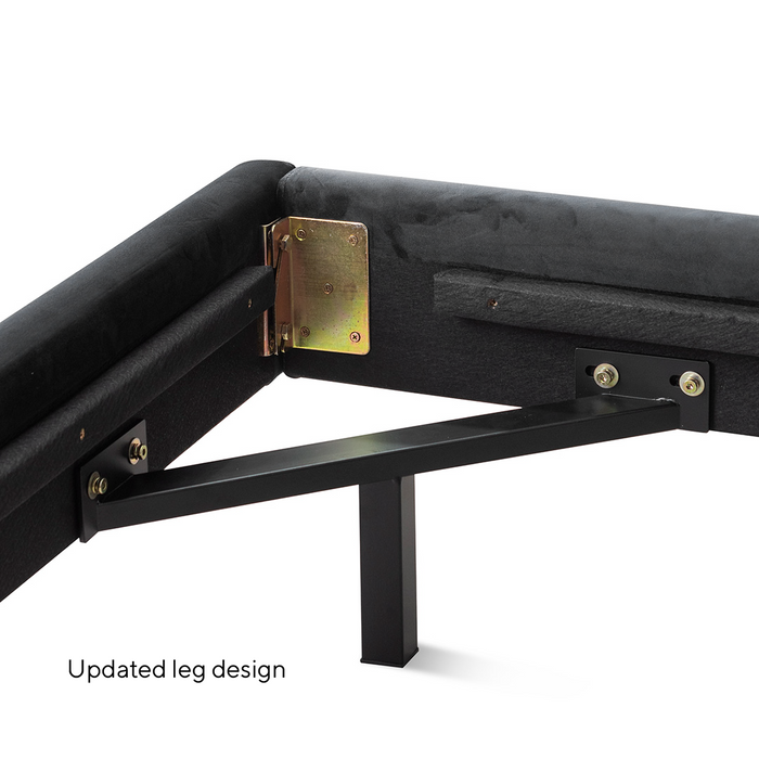 Carolina King Bed Frame - Charcoal Velvet