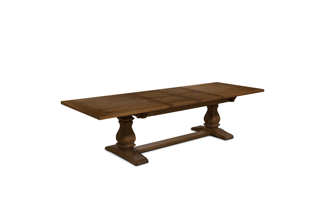 Ascot Extension Dining Table - 210/310cm - Brushed Brown Nut - Dt Asc Ext Bnut 210/310 Plank