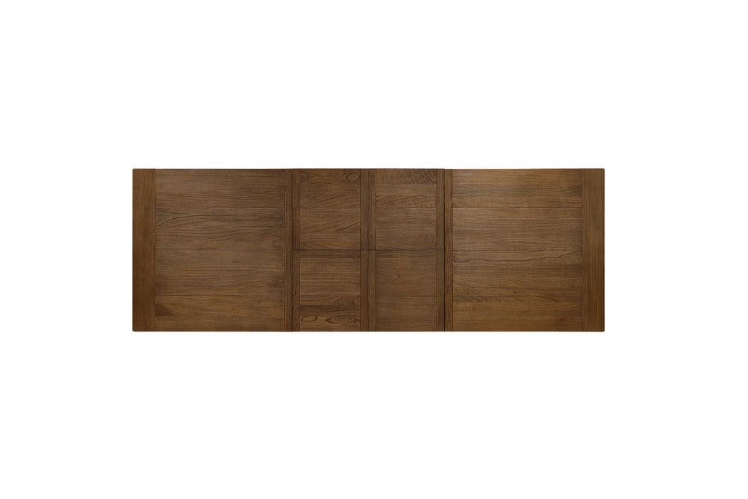 Ascot Extension Dining Table - 210/310cm - Brushed Brown Nut - Dt Asc Ext Bnut 210/310 Plank