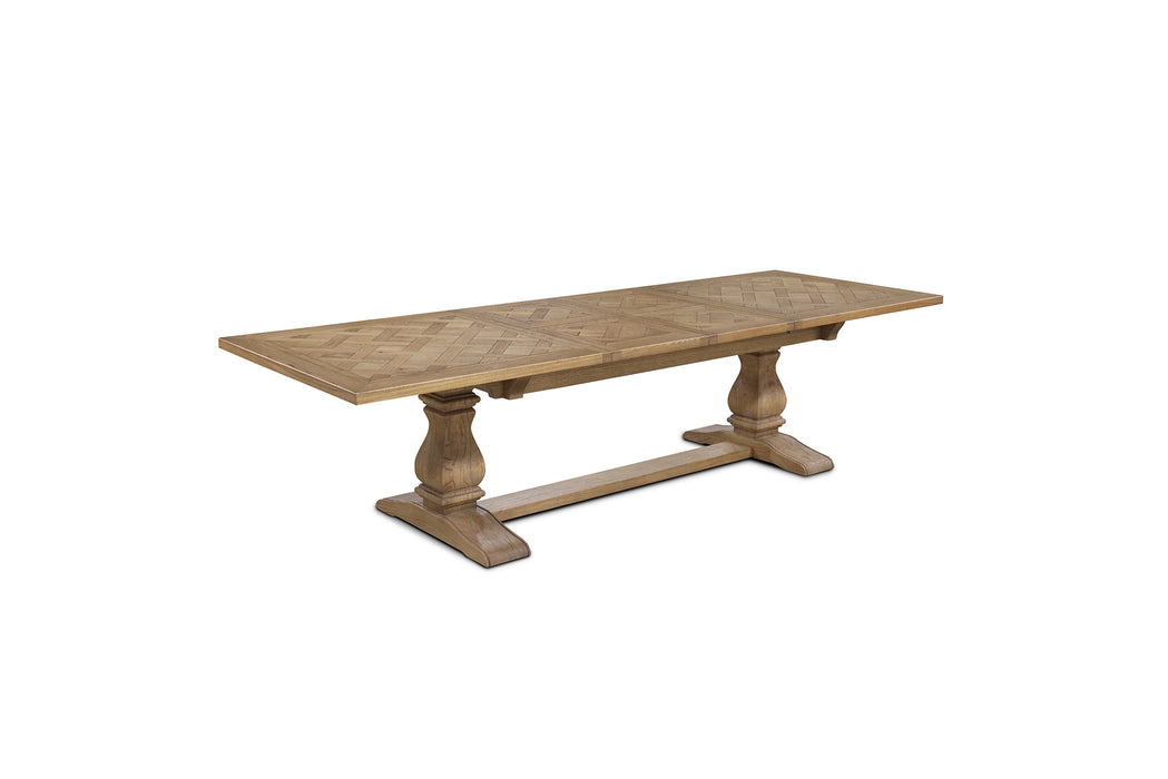 Ascot Extension Dining Table - 210/310cm - Natural Oak - Parquetry Finish - Dt Asc Ext Noak 210/310 Parq