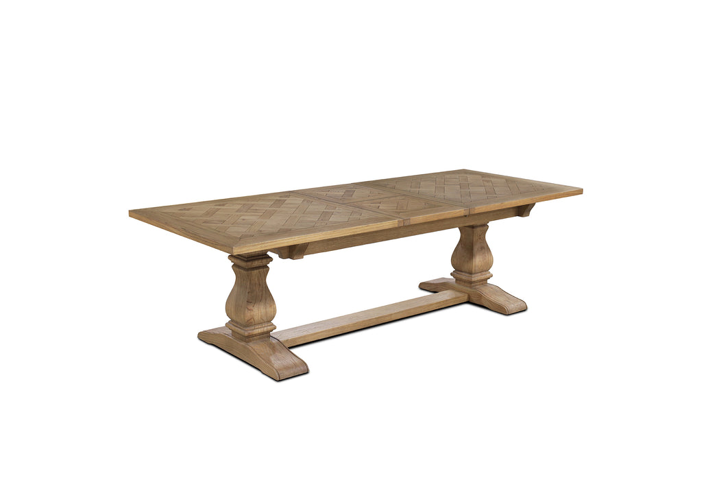 Ascot Extension Dining Table - 210/310cm - Natural Oak - Parquetry Finish - Dt Asc Ext Noak 210/310 Parq