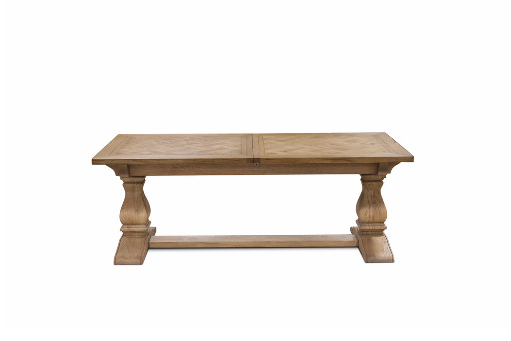 Ascot Extension Dining Table - 210/310cm - Natural Oak - Parquetry Finish - Dt Asc Ext Noak 210/310 Parq