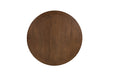Ascot Round Dining Table - 150cm - Brushed Brown Nut