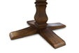 Ascot Round Dining Table - 180cm - Brushed Brown Nut