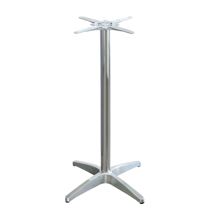 Durafurn Astoria Aluminium BAR Table Base — Precious Silver