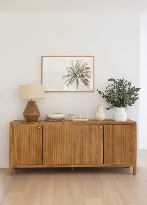 Amelia 4 Door Natural Sideboard