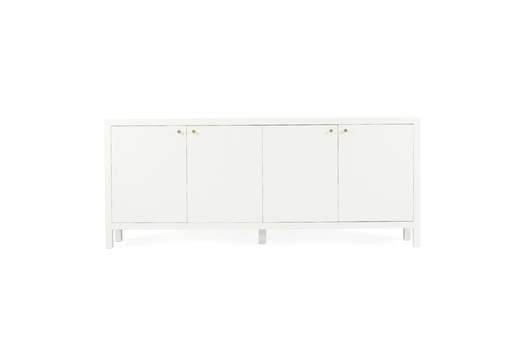 Amelia 4 Door White Sideboard