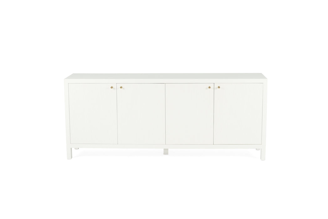 Amelia 4 Door White Sideboard