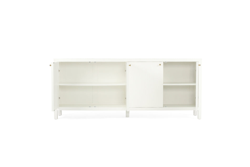 Amelia 4 Door White Sideboard