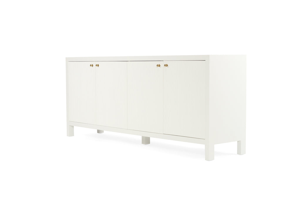 Amelia 4 Door White Sideboard