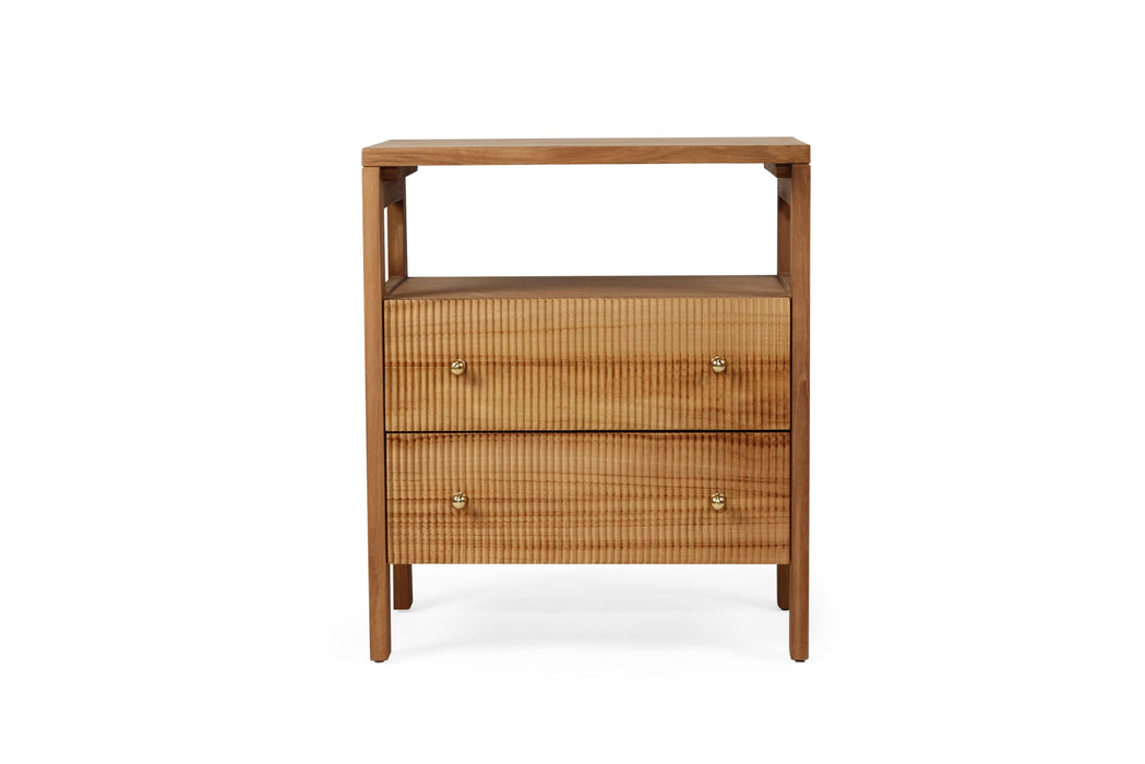 Audrey Bedside Table - Natural - Natural 60cm