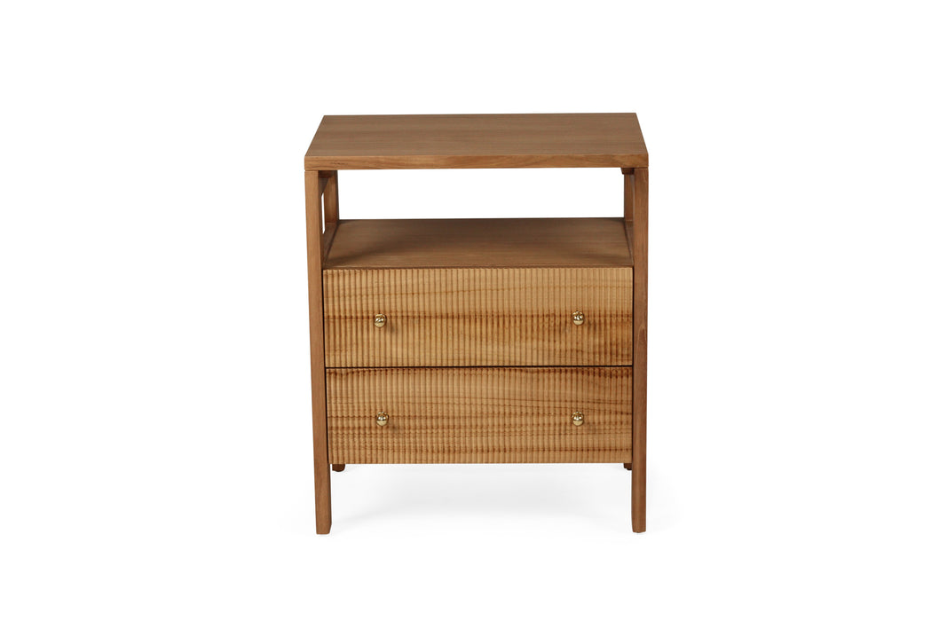 Audrey Bedside Table - Natural - Natural 60cm