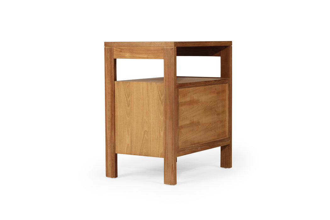 Audrey Bedside Table - Natural - Natural 60cm