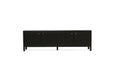 Audrey Entertainment Unit - 2m - Black - Black 200cm