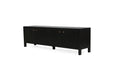 Audrey Entertainment Unit - 2m - Black - Black 200cm
