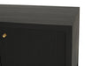 Audrey Entertainment Unit - 2m - Black - Black 200cm
