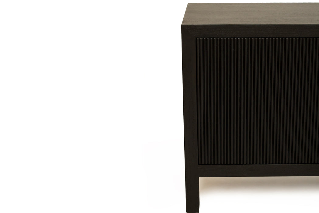 Audrey Entertainment Unit - 3m - Black - Black 300cm