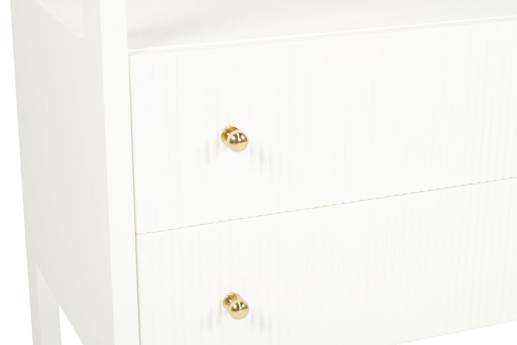 White Amelia Nightstand