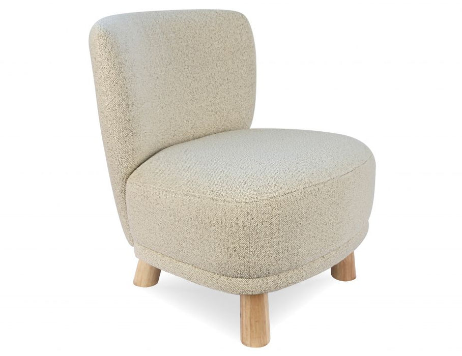 August Occasional Chair - Oak - Ivory Cream Fabric