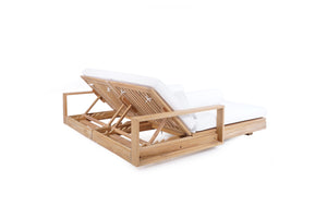 Avril Outdoor Double Sunlounger with Arms