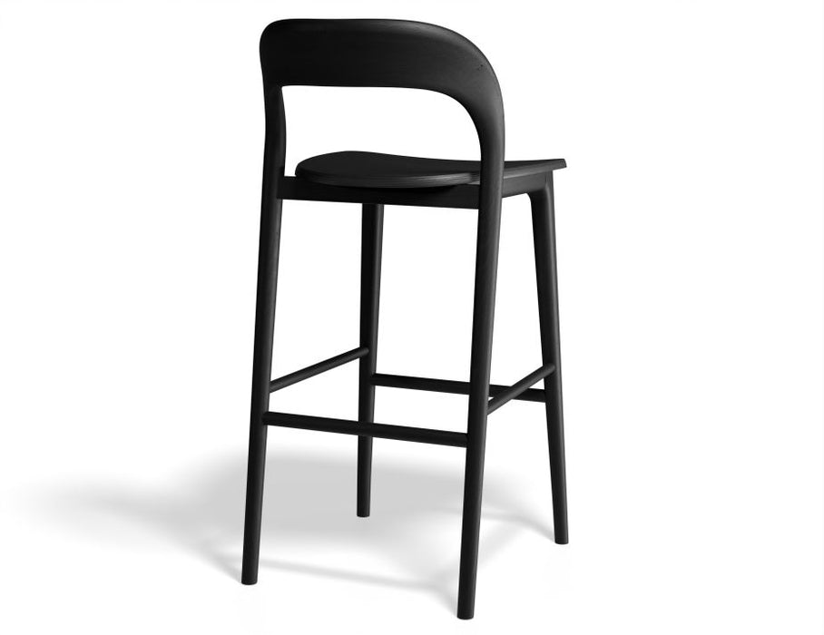 Mia Stool - Black - 66cm Seat Height (Kitchen Bench height)