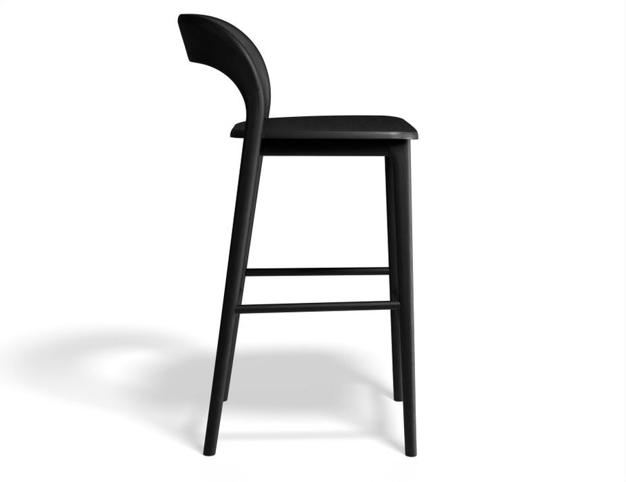 Mia Stool - Black - 66cm Seat Height (Kitchen Bench height)