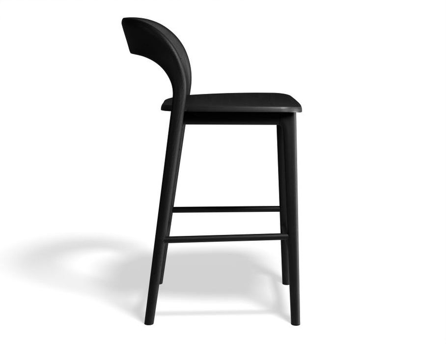 Mia Stool - Black - 66cm Seat Height (Kitchen Bench height)