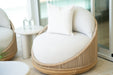 Avoca Outdoor Sofa - 1 Seater Swivel - Natural