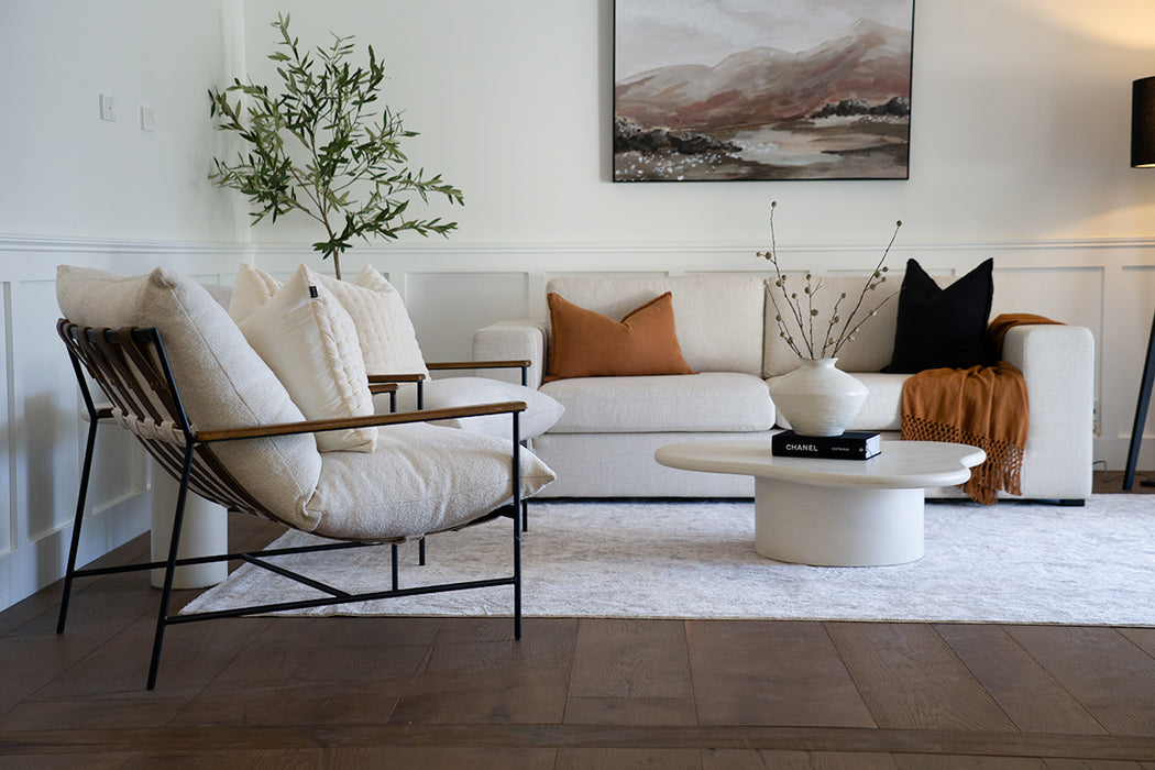 Ziggie 3 Seater Sofa - Linen Blend - Sof Zig Linb 3S