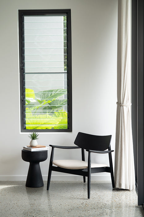 Harlow Occasional Chair - Black - Black Linen