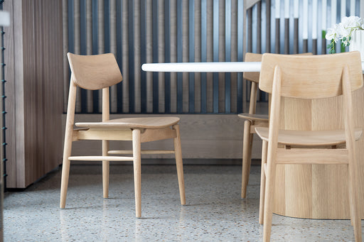 Harlow Dining Chair - Natural with Timber Seat