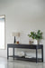 Lindsay Console Table 200cm - Black - Linen Black 200cm