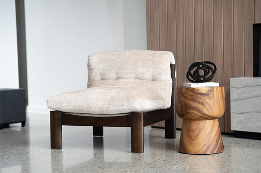 Parker Armchair - Natural on Charcoal Frame