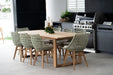 Oceanic Outdoor Dining Chair - Sage Green - Grey