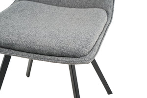 Barrel Dining Chair Grey (Set of 2)