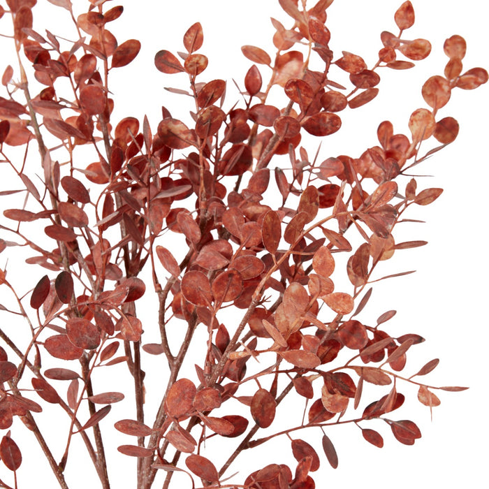Eucalyptus Decor Bundle Pack Of 12 - Dusty Red, 72cm (H)