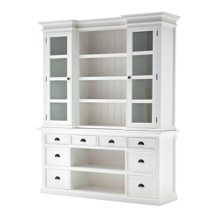 NovaSolo Halifax Library Hutch with Basket Set