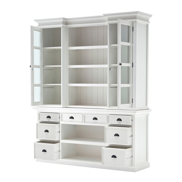 NovaSolo Halifax Library Hutch with Basket Set