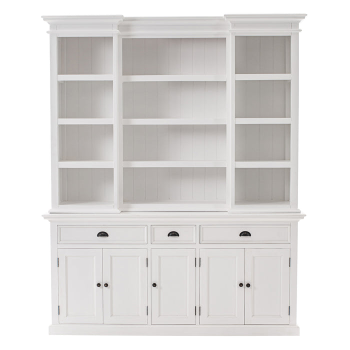 NovaSolo Halifax Kitchen Hutch Cabinet with 5 Doors 3 Drawers