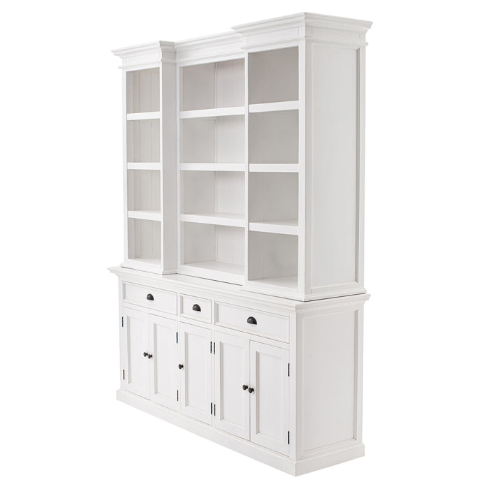 NovaSolo Halifax Kitchen Hutch Cabinet with 5 Doors 3 Drawers