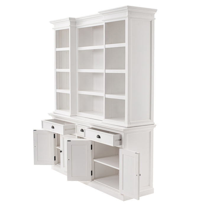 NovaSolo Halifax Kitchen Hutch Cabinet with 5 Doors 3 Drawers