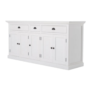 NovaSolo Halifax Kitchen Hutch Cabinet with 5 Doors 3 Drawers