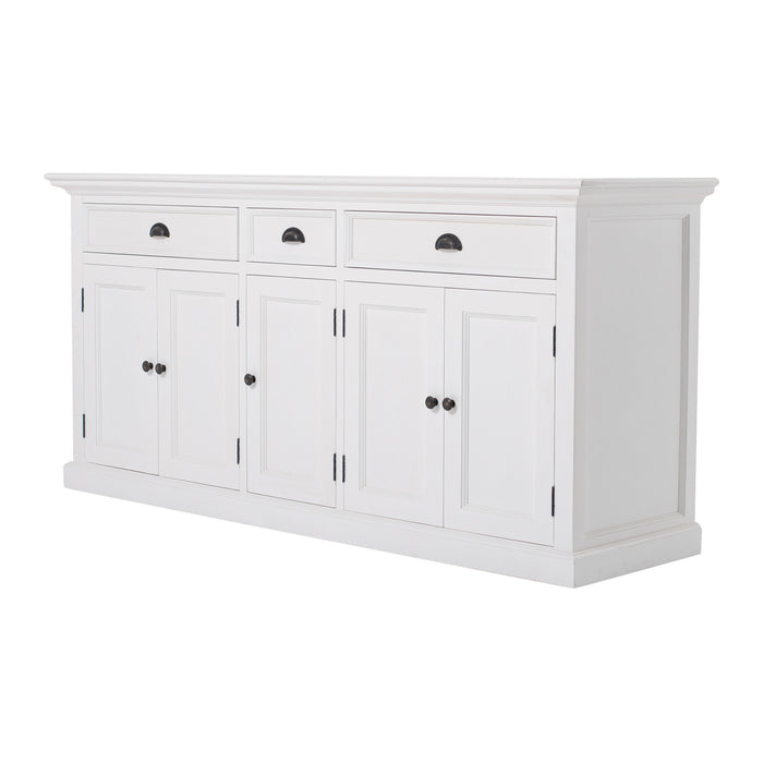 NovaSolo Halifax Kitchen Hutch Cabinet with 5 Doors 3 Drawers