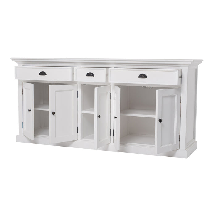 NovaSolo Halifax Kitchen Hutch Cabinet with 5 Doors 3 Drawers