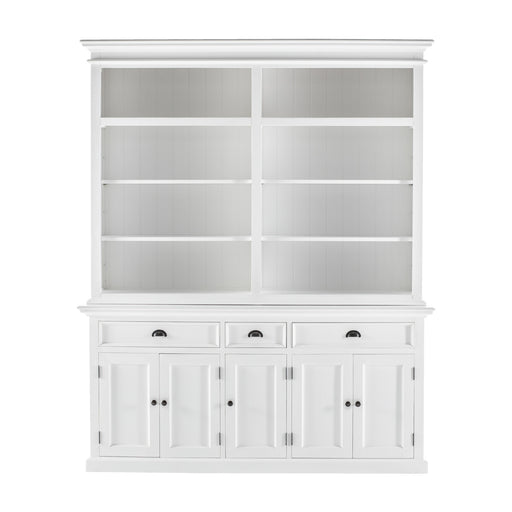 NovaSolo Halifax Hutch Bookcase 5 Doors 3 Drawers