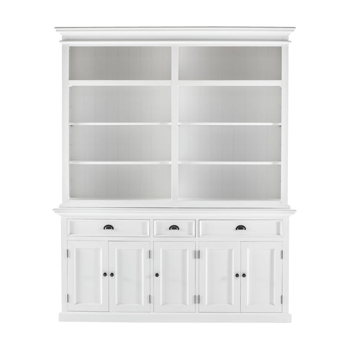 NovaSolo Halifax Hutch Bookcase 5 Doors 3 Drawers